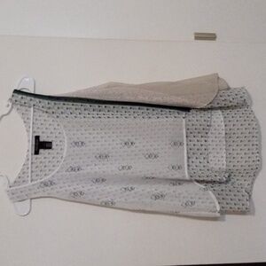 Summer top layered shark bite bottom like new white house black market small